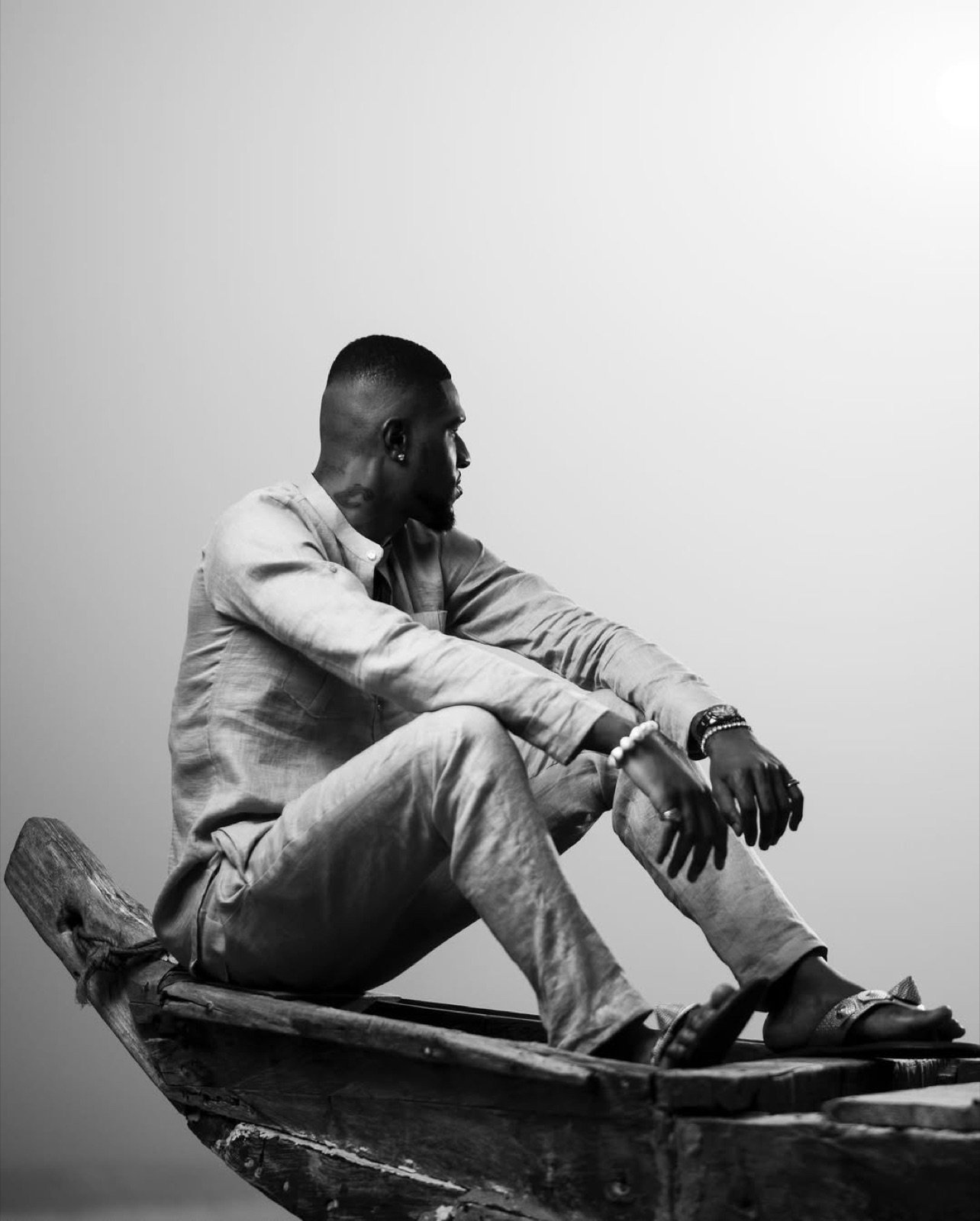 Black-and-white Brook-Lyfe artist portrait