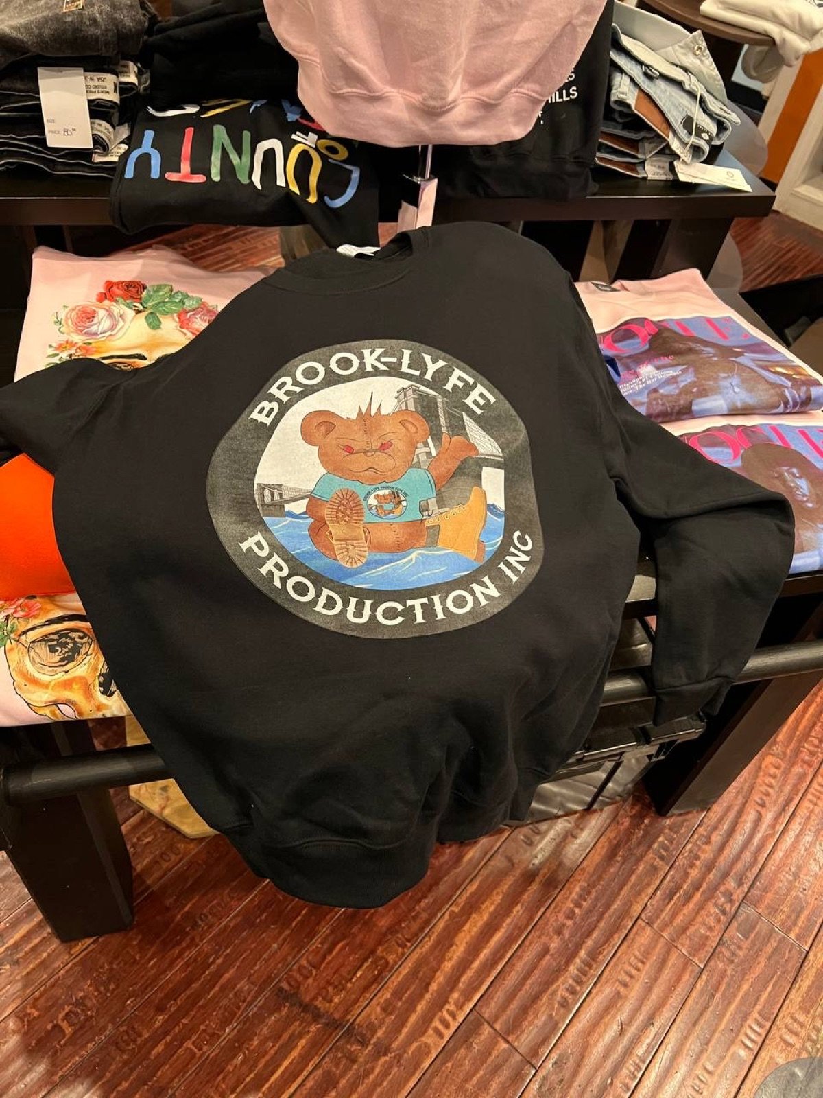 Black Brook-Lyfe crewneck with large logo